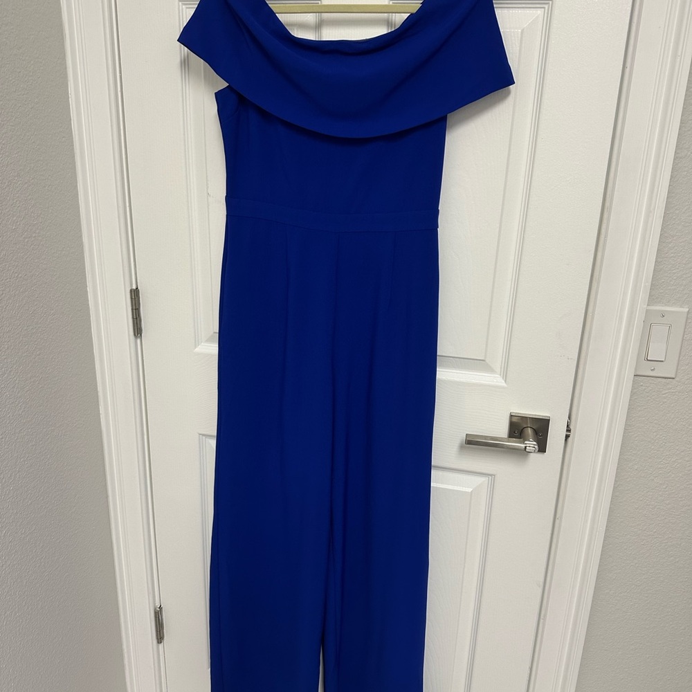 ANTONIO MELANI Cobalt Blue Elegant Jumpsuit